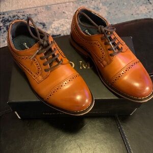 Boys Brown Oxford Dress Shoes 10c